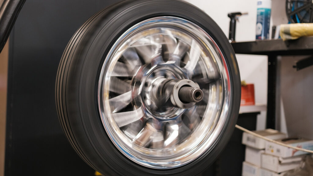 wuchten eines Reifen